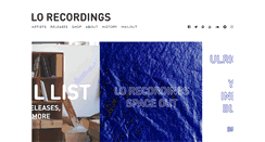 Desktop Screenshot of lorecordings.com